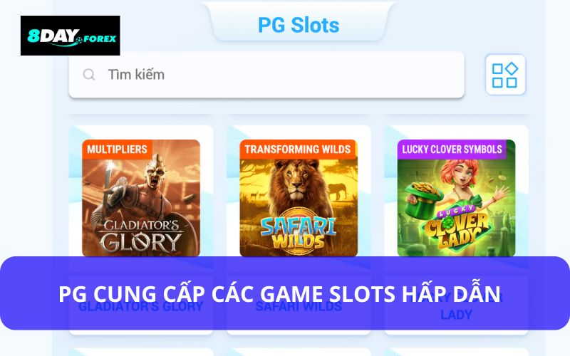 PG cung cấp các trò chơi siêu hấp dẫn